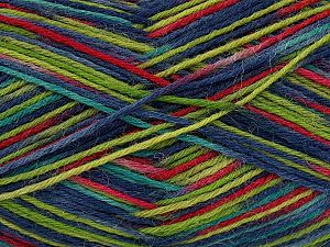Sale Sock Yarn Kırmızı Mor Yeşil