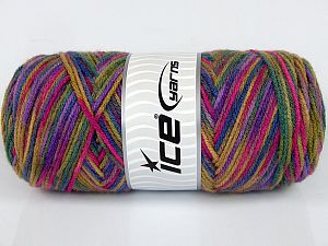 Sale Self-Striping Mor Yeşil Fuşya