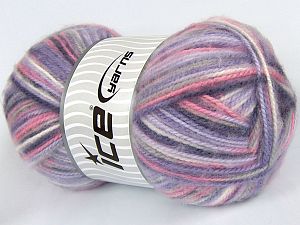 Sale Self-Striping Beyaz Pembe Leylak Tonları