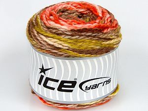 Sale Cakes Yarn Turuncu Yeşil Krem Kahverengi