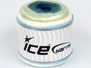 Sale Cakes Yarn Beyaz Yeşil Tonları Mavi Tonları