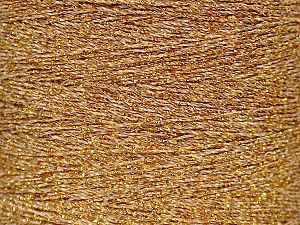Metallic Thread Cone Koyu Altın