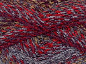 Sale Self-Striping Kırmızı Gri Deve Tüyü Bordo