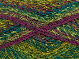 Sale Self-Striping Mor Yeşil Tonları