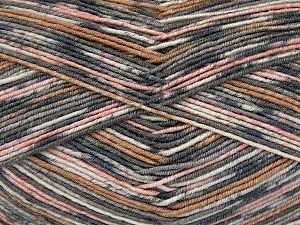 Sale Sock Yarn Beyaz Pembe tonları Anthracite Shades