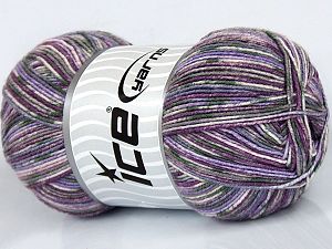 Sale Sock Yarn Beyaz Leylak Tonları