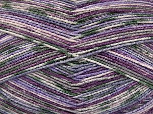 Sale Sock Yarn Beyaz Leylak Tonları