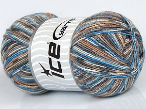Sale Sock Yarn Beyaz Turuncu Tonları Mavi Tonları Anthracite