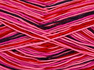Sale Self-Striping Kırmızı Pembe tonları Maron