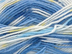 Sale Self-Striping Beyaz Yeşil Mavi Tonları