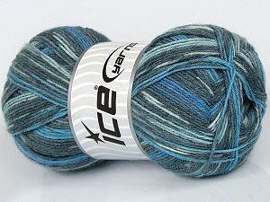 Sale Sock Yarn Gri Tonları Mavi