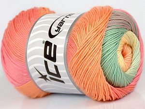 Gelato Sarı Pembe Turuncu Açık Gri Yeşil