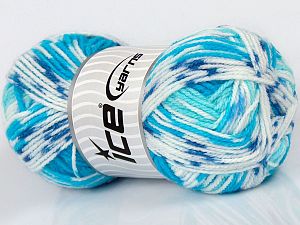 Sale Self-Striping Beyaz Turkuaz Mavi