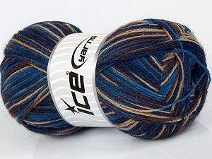 Multicolor Sock Kahverengi Tonları Mavi