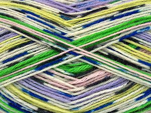 Sale Sock Yarn Beyaz Pembe Leylak Yeşil Mavi Siyah