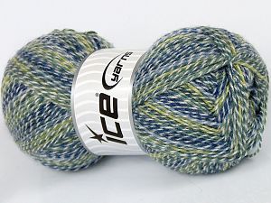 Sale Sock Yarn Beyaz Yeşil Tonları Mavi Tonları