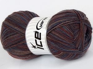 Multicolor Sock Kahverengi Tonları Mavi