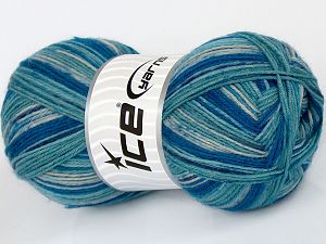 Multicolor Sock Turkuaz Tonları Mor Krem