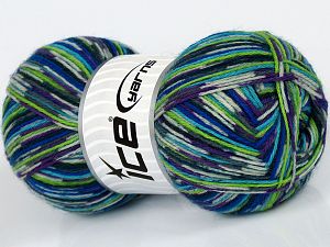 Sale Sock Yarn Beyaz Mor Yeşil Tonları Mavi Tonları