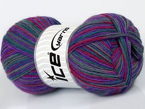 Sale Sock Yarn Mor Orkide Gri Tonları