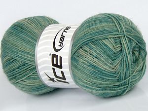 Sale Sock Yarn Yeşil Tonları