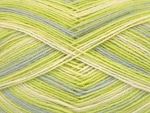 Sale Sock Yarn Açık Gri Yeşil Tonları