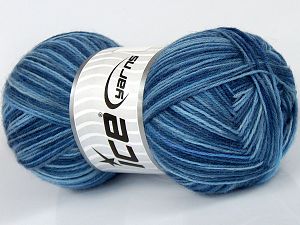 Sale Sock Yarn Mavi Tonları