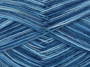 Sale Sock Yarn Mavi Tonları