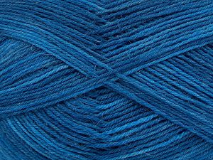 Sale Sock Yarn Mavi Tonları