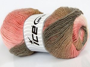 Lüks İplik Pembe Gri Deve Tüyü