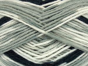 Sale Sock Yarn Gri Tonları Siyah