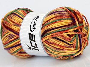 Sale Self-Striping Sarı Mor Turuncu Yeşil