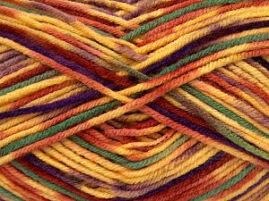 Sale Self-Striping Sarı Mor Turuncu Yeşil