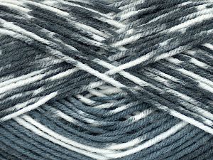 Sale Self-Striping Beyaz Gri Tonları