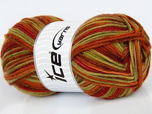 Sale Self-Striping Kırmızı Yeşil Tonları Altın