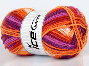 Sale Self-Striping Mor Tonları Turuncu Tonları