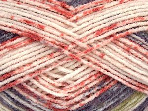 Sale Self-Striping Beyaz Turuncu Maron Yeşil