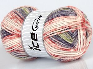 Sale Self-Striping Beyaz Turuncu Maron Yeşil