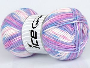 Sale Self-Striping Beyaz Pembe Leylak