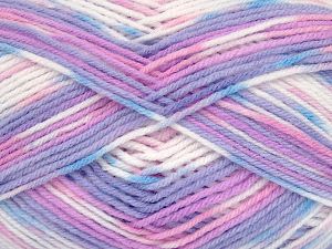 Sale Self-Striping Beyaz Pembe Leylak