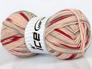 Sale Sock Yarn Kırmızı Pembe Gri