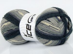 Sale Sock Yarn Gri Tonları Krem