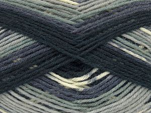 Sale Sock Yarn Gri Tonları Krem