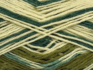 Sale Sock Yarn Yeşil Tonları