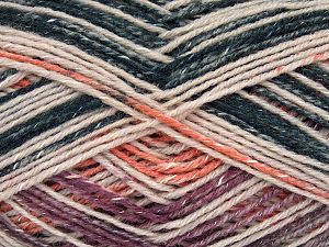 Sale Self-Striping Mor Turuncu Mavi Bej