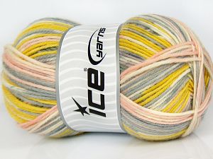 Sale Sock Yarn Pembe tonları Gri Altın tonları Krem