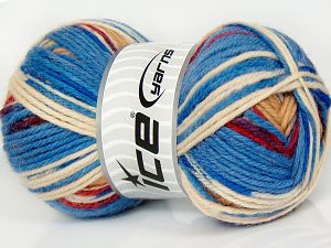 Sale Sock Yarn Kırmızı Krem Bordo Kahverengi Mavi