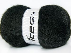 Mohair Pastel Koyu Gri Siyah