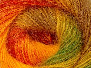 Mohair Pastel Yeşil Tonları Altın tonları
