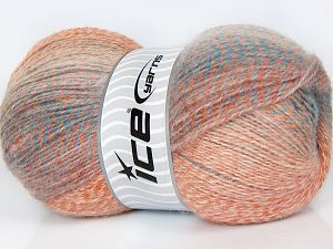 Mohair Pastel Somon Tonları Mavi Tonları